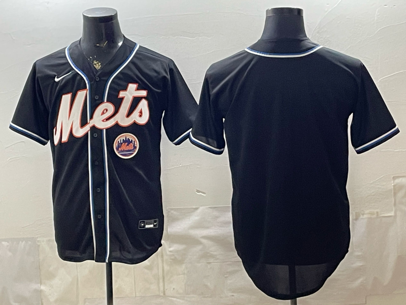 Men new york mets blank black Nike MLB Jersey 052006->new york mets->MLB Jersey